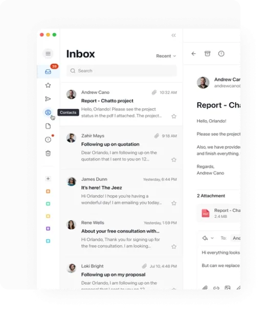 supported secure e-mail accounts FAQ